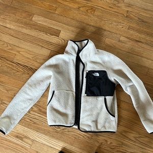 White north face jacket
